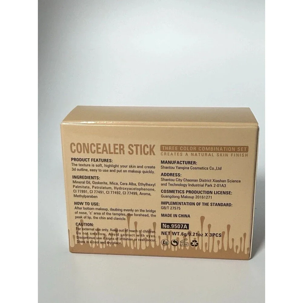 YEARSTORY Concealer Stick 3 Color Combination Set NIB